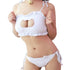 Sexy Cat Hollow Keyhole Bras Briefs Lingerie Underwear Sets - ROUTINE FASHION